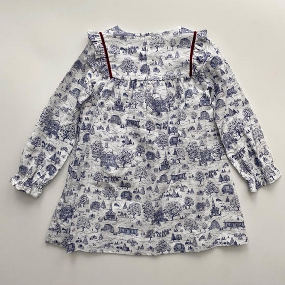 Edgehill Collection x Darby Fallon Clark Nwt Ansley Toile Long Sleeve Dress 6 - Picture 3 of 5